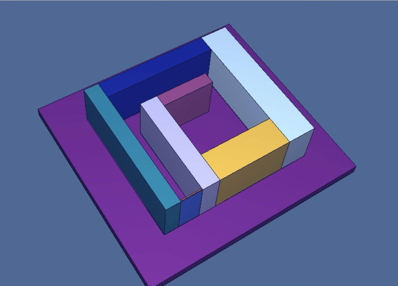 Bunker com labirinto 3D